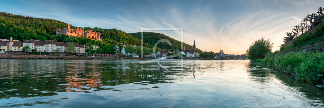 Bild-Nr.: 12405839 Sonnenuntergang am Neckarufer in Heidelberg erstellt von eyetronic