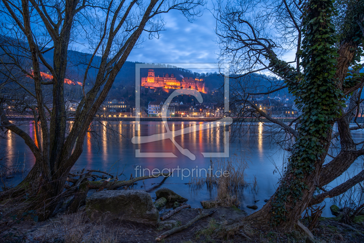 Bild-Nr.: 12406190 Heidelberger Schloss am Abend erstellt von eyetronic