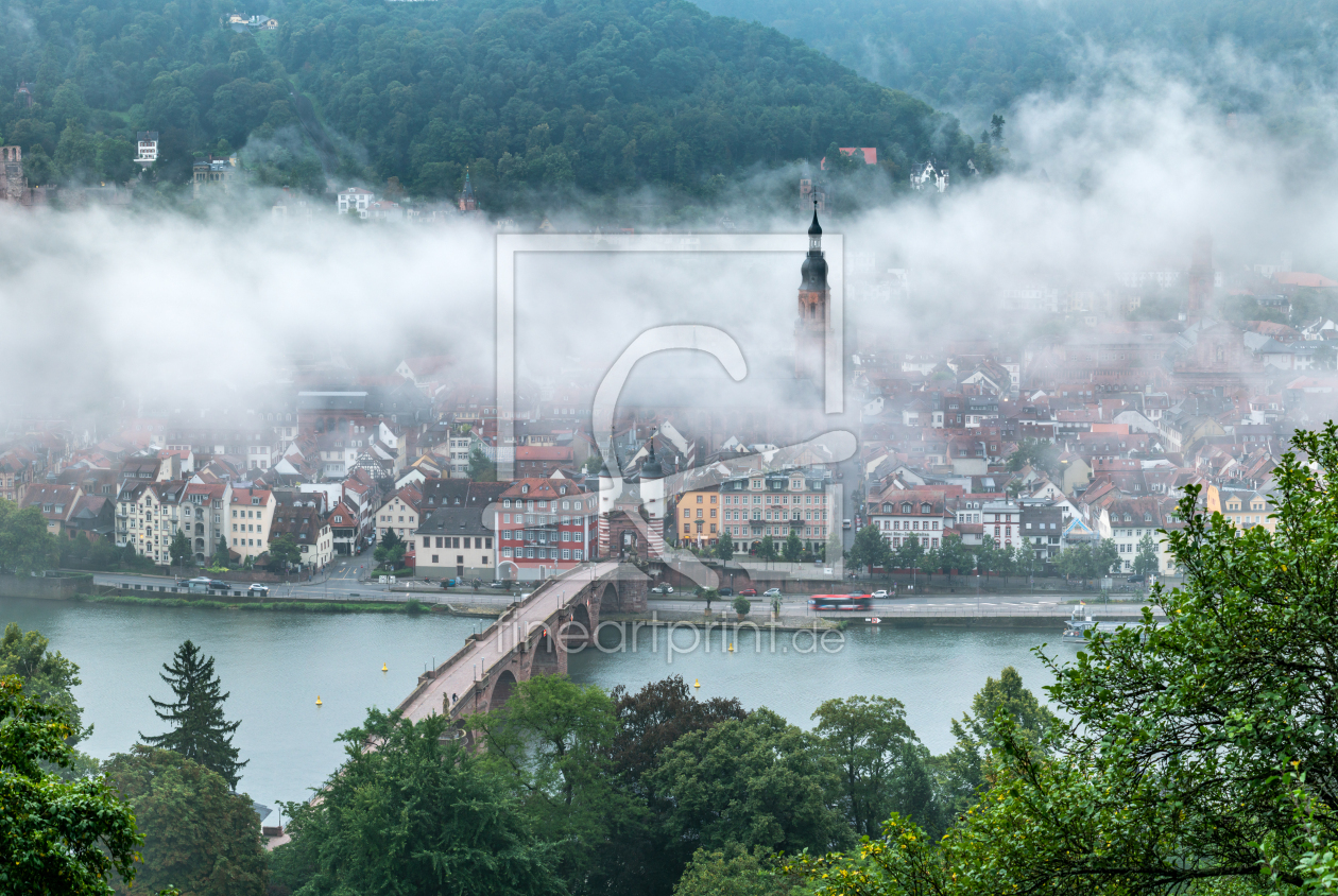 Bild-Nr.: 12414201 Nebel über der Heidelberger Altstadt erstellt von eyetronic