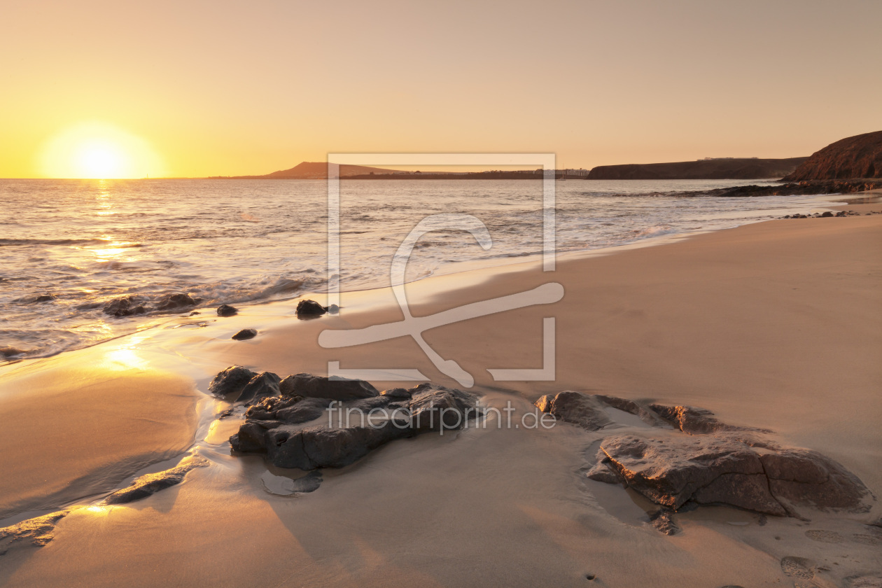 Bild-Nr.: 12418296 Papagayostrand bei Sonnenuntergang auf Lanzarote erstellt von KundenNr-360966