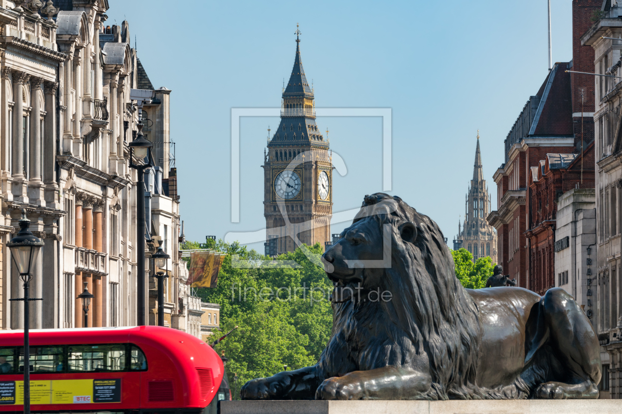 Bild-Nr.: 12432240 Landseer Löwe am Trafalgar Square in London erstellt von eyetronic