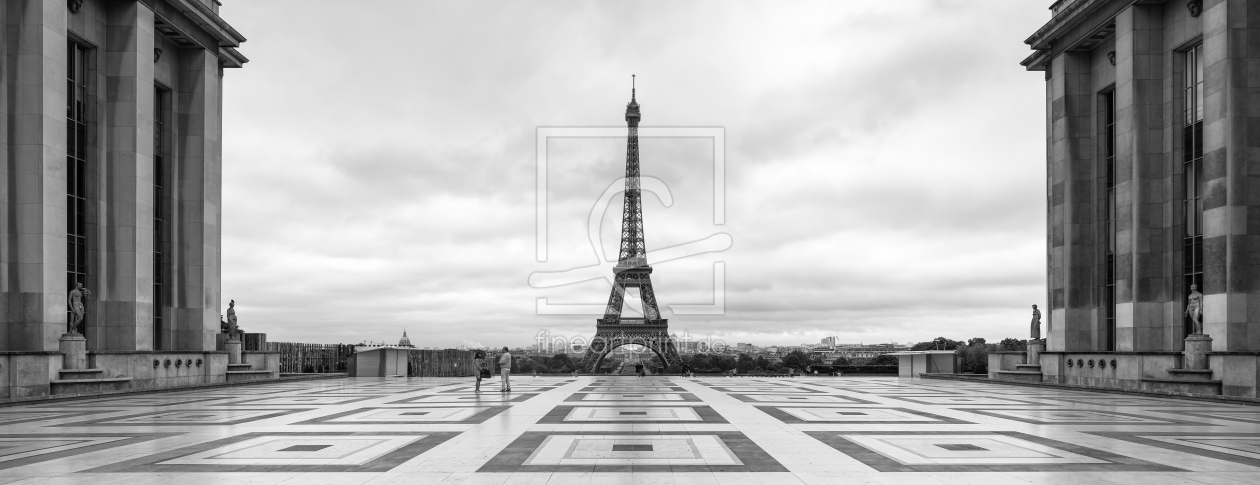 Bild-Nr.: 12436757 Place du Trocadero und Eiffelturm in Paris erstellt von eyetronic