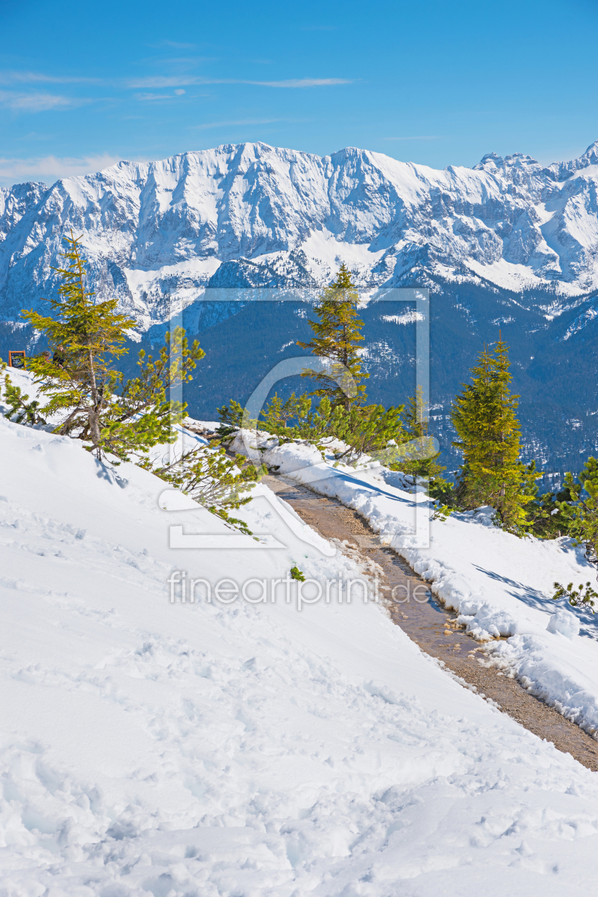 Bild-Nr.: 12438523 Winterwanderweg am Wank Oberbayern erstellt von SusaZoom