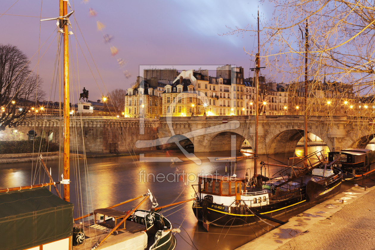 Bild-Nr.: 12438545 Pont Neuf am Morgen in Paris erstellt von KundenNr-360966