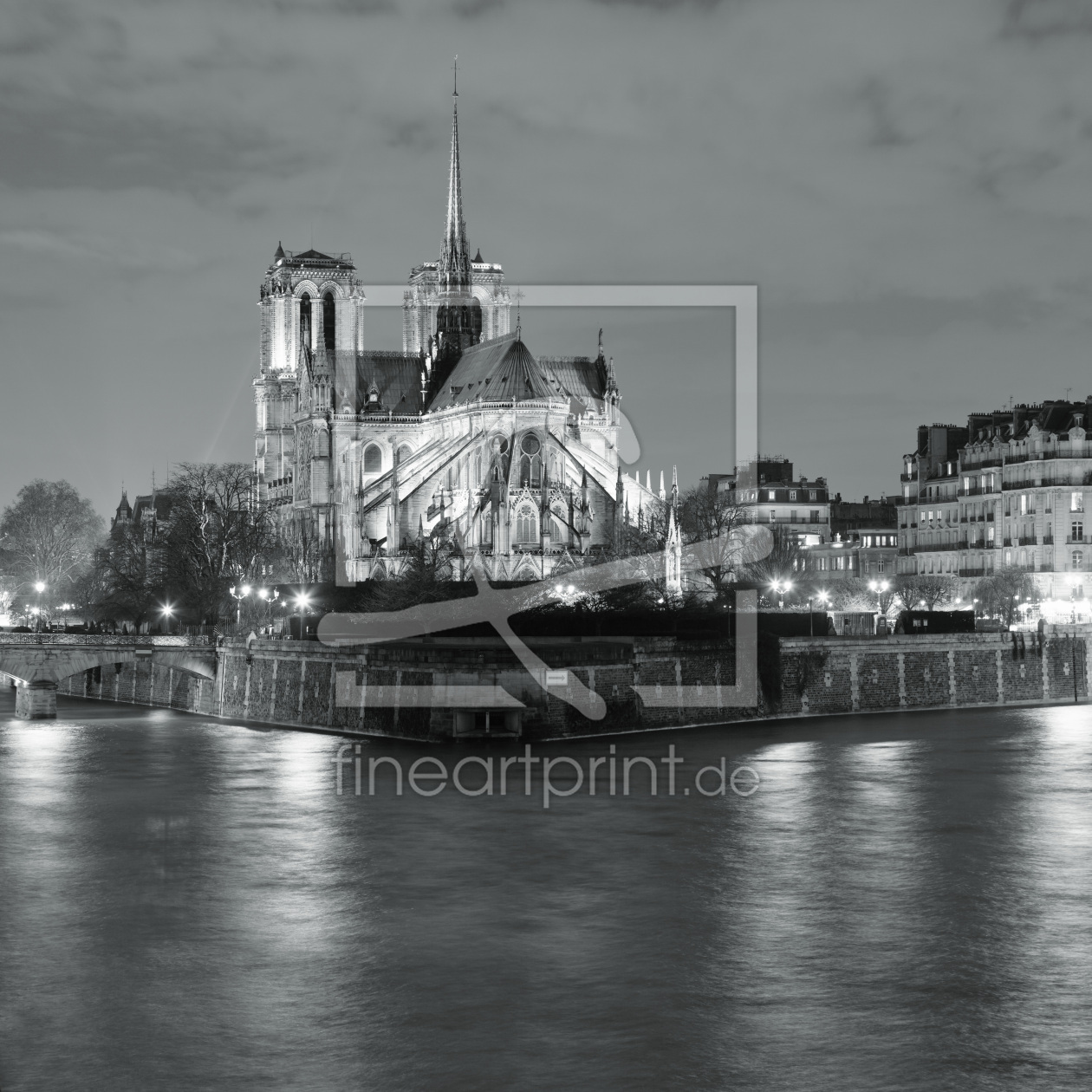Bild-Nr.: 12450882 Notre Dame bei Nacht erstellt von KundenNr-360966
