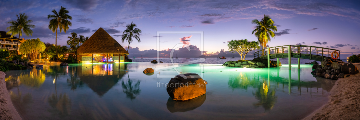 Bild-Nr.: 12453750 Sonnenuntergang auf Tahiti erstellt von eyetronic