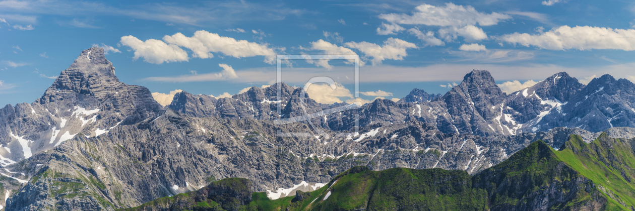 Bild-Nr.: 12454261 Bergpanorama der Hornbachkette erstellt von Walter G. Allgöwer