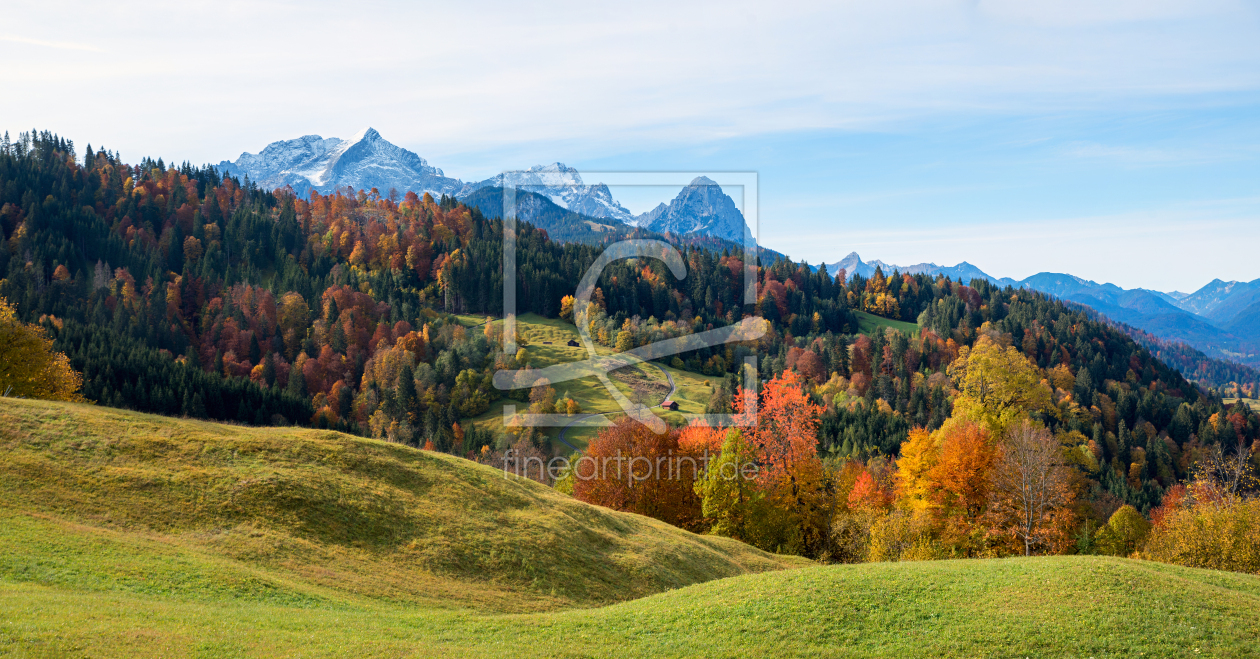 Bild-Nr.: 12482908 Herbstlandschaft bei Garmisch mit Bergblick erstellt von SusaZoom