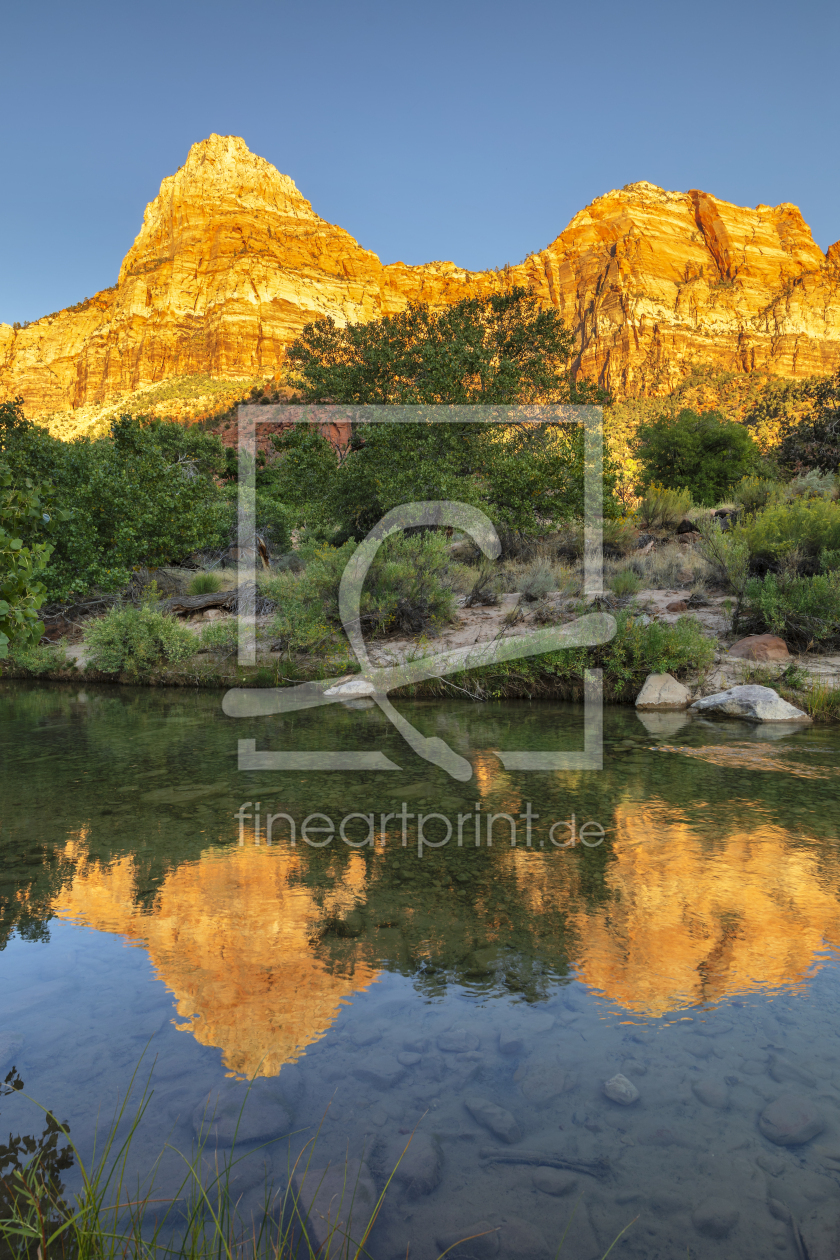 Bild-Nr.: 12484746 Watchman Mountain bei Sonnenaufgang im Zion Nation erstellt von KundenNr-360966