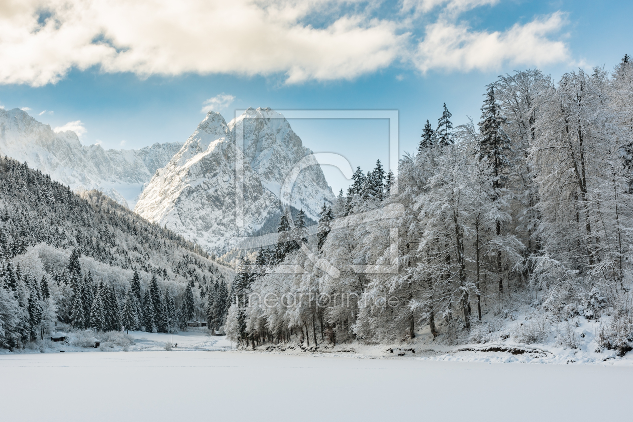 Bild-Nr.: 12496629 Winter am Rießersee bei Garmisch-Partenkirchen erstellt von Michael Valjak