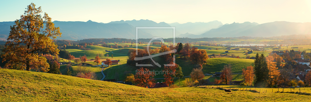Bild-Nr.: 12503402 Herbstlandschaft Aidling mit Alpenblick erstellt von SusaZoom
