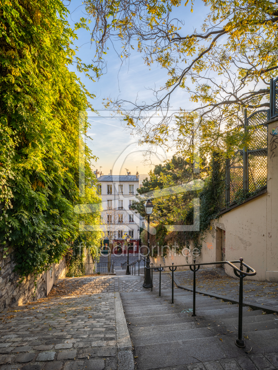 Bild-Nr.: 12503625 Straßen von Montmartre in Paris erstellt von eyetronic