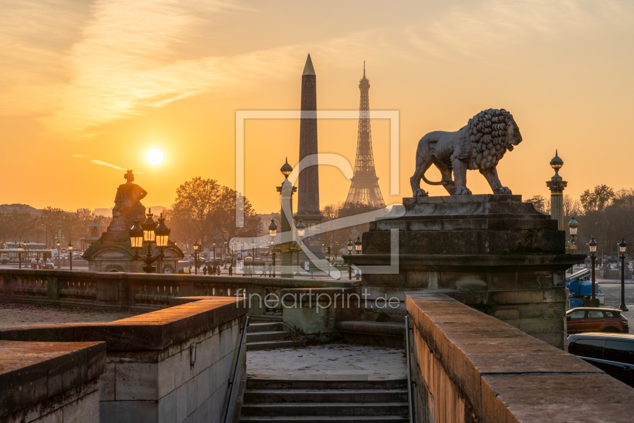 Bild-Nr.: 12504641 Goldener Sonnenuntergang über Paris erstellt von eyetronic