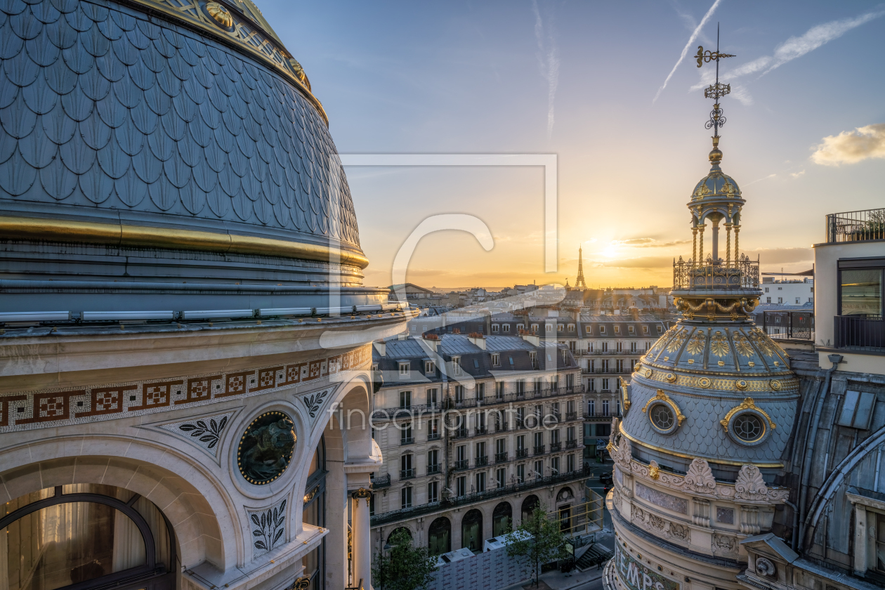 Bild-Nr.: 12505597 Paris Skyline bei Sonnenuntergang erstellt von eyetronic
