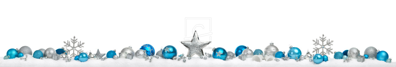 Bild-Nr.: 12506502 Breites Weihnachtspanorama mit Sternen Und Kugeln erstellt von Smileus