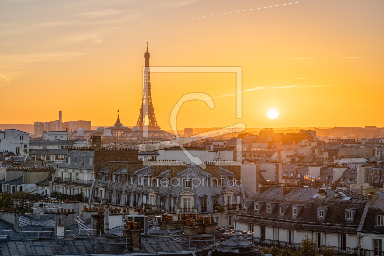 Bild-Nr.: 12506924 Skyline von Paris bei Sonnenuntergang erstellt von eyetronic