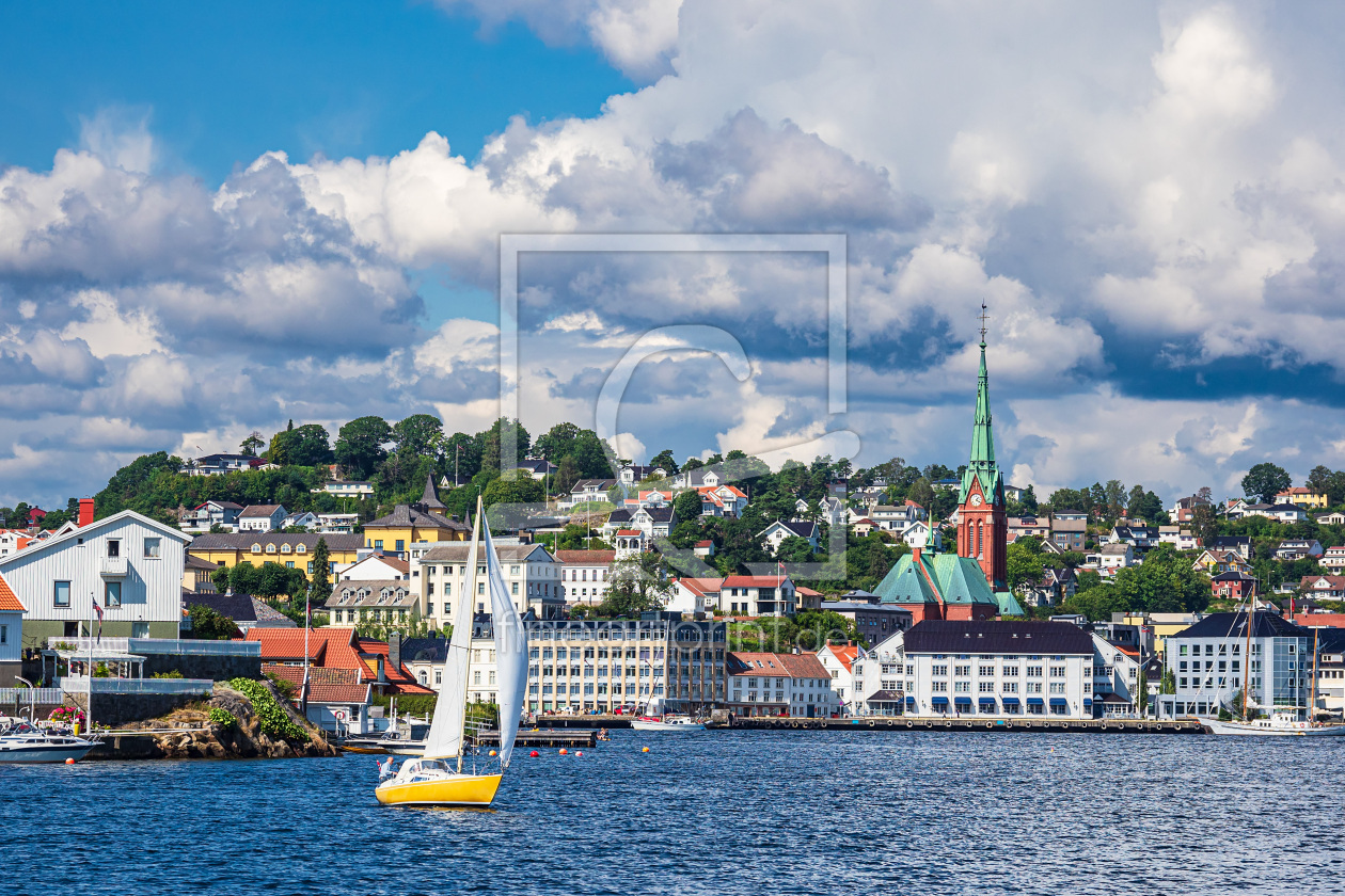 Bild-Nr.: 12526082 Blick auf die Stadt Arendal in Norwegen erstellt von Rico Ködder