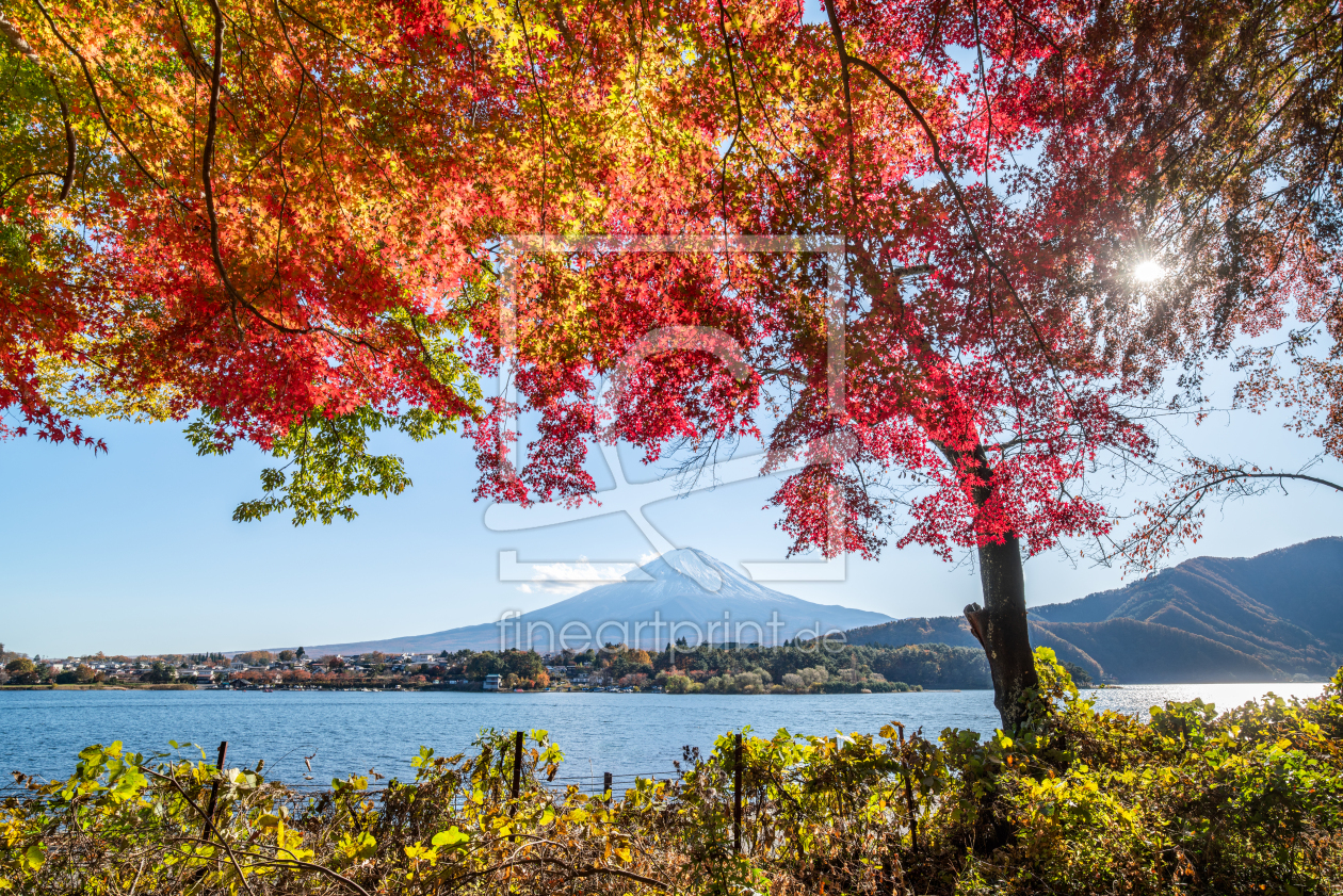 Bild-Nr.: 12543511 Berg Fuji am Kawaguchi See im Herbst erstellt von eyetronic
