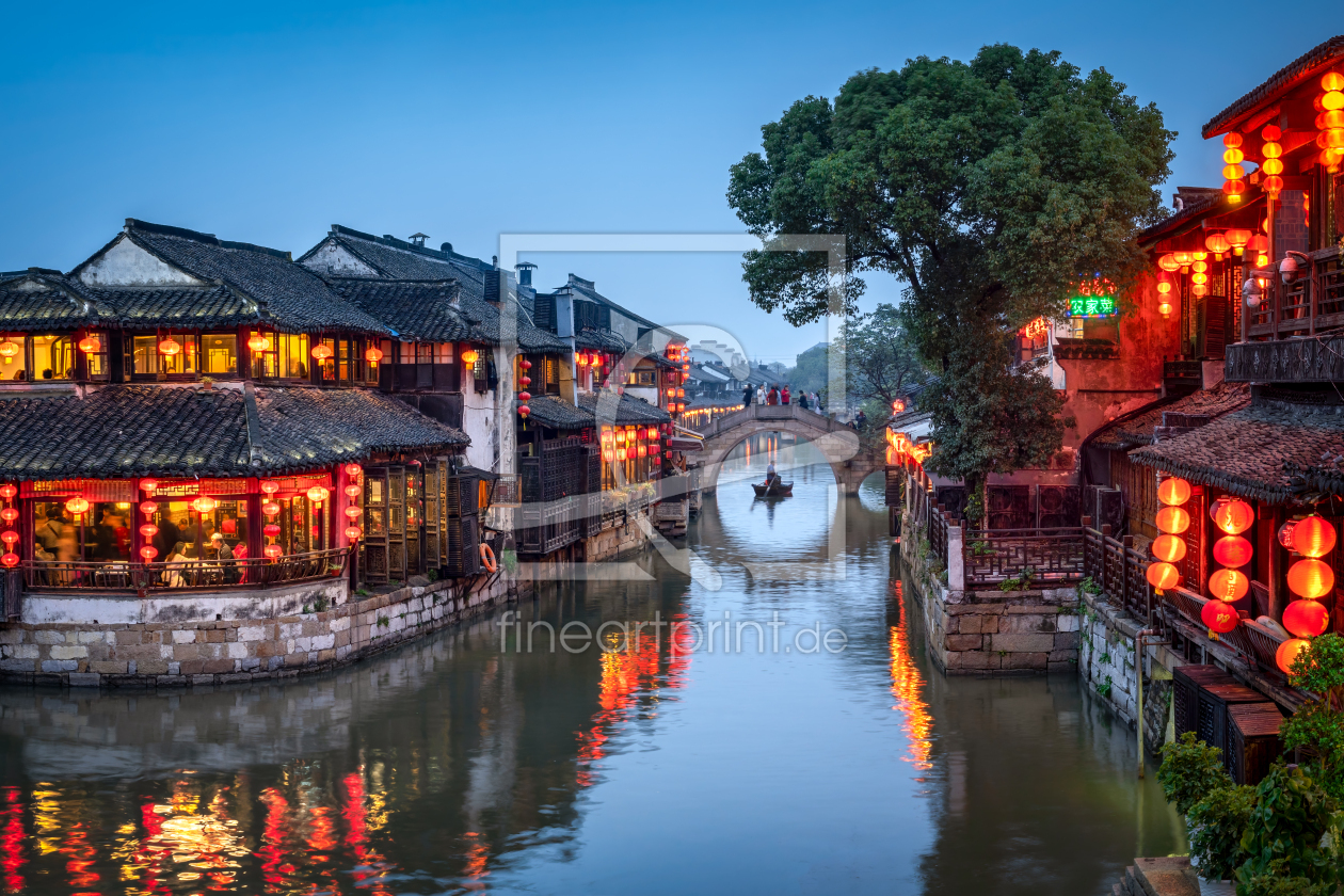 Bild-Nr.: 12545891 Wasserdorf Xitang in China erstellt von eyetronic