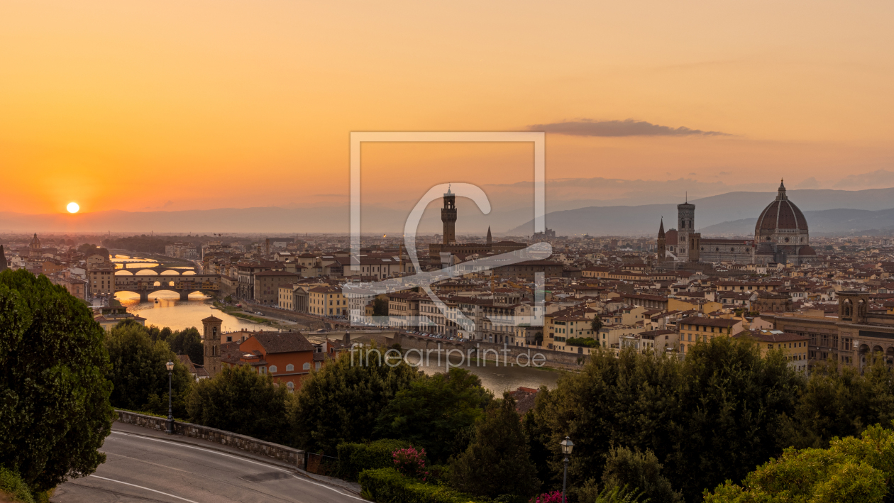 Bild-Nr.: 12584760 Florenz bei Sonnenuntergang erstellt von Rigatoni