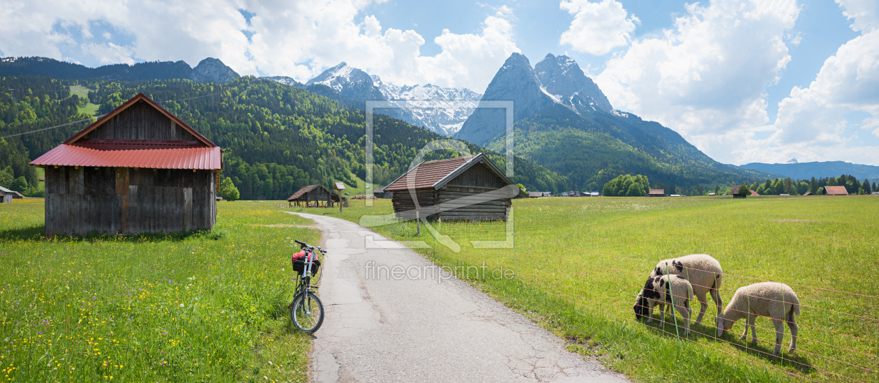 Bild-Nr.: 12585339 Radweg von Garmisch nach Grainau Oberbayern erstellt von SusaZoom
