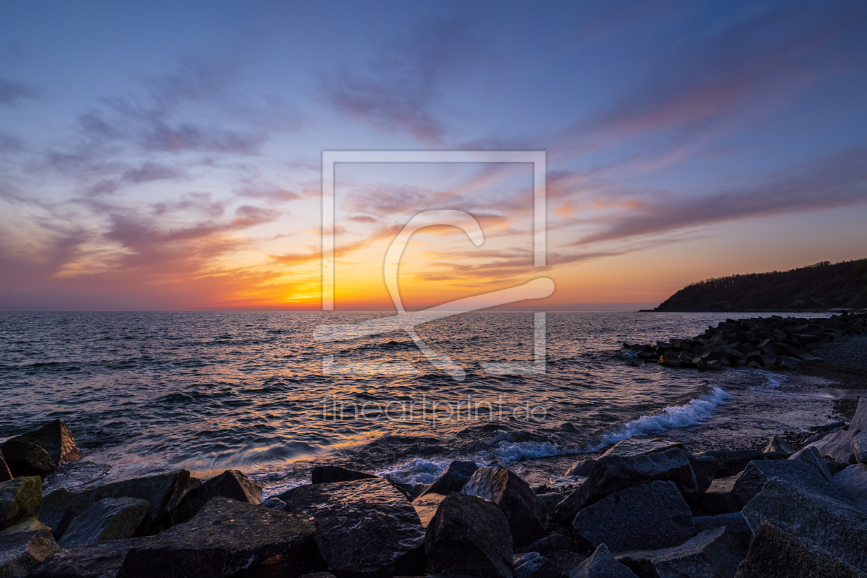 Bild-Nr.: 12591134 Sonnenuntergang am Strand von Kloster erstellt von Rico KÃ¶dder