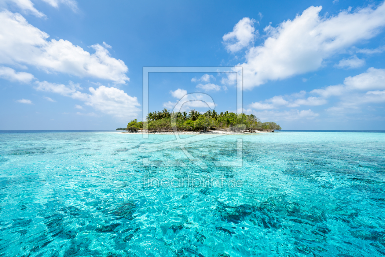 Bild-Nr.: 12628001 Kleine tropische Insel auf den Malediven erstellt von eyetronic