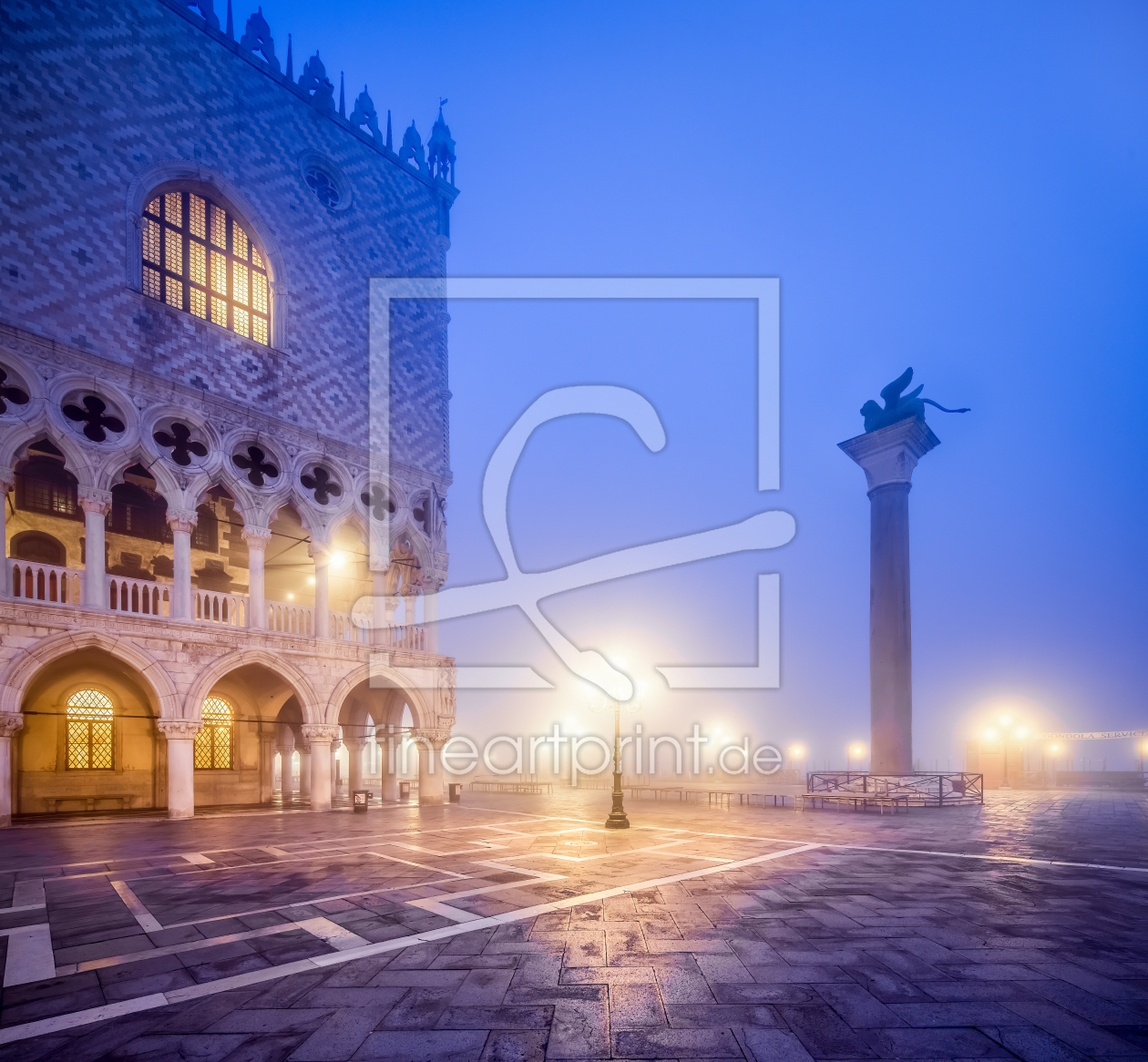 Bild-Nr.: 12629724 Morgennebel am Markusplatz in Venedig erstellt von eyetronic