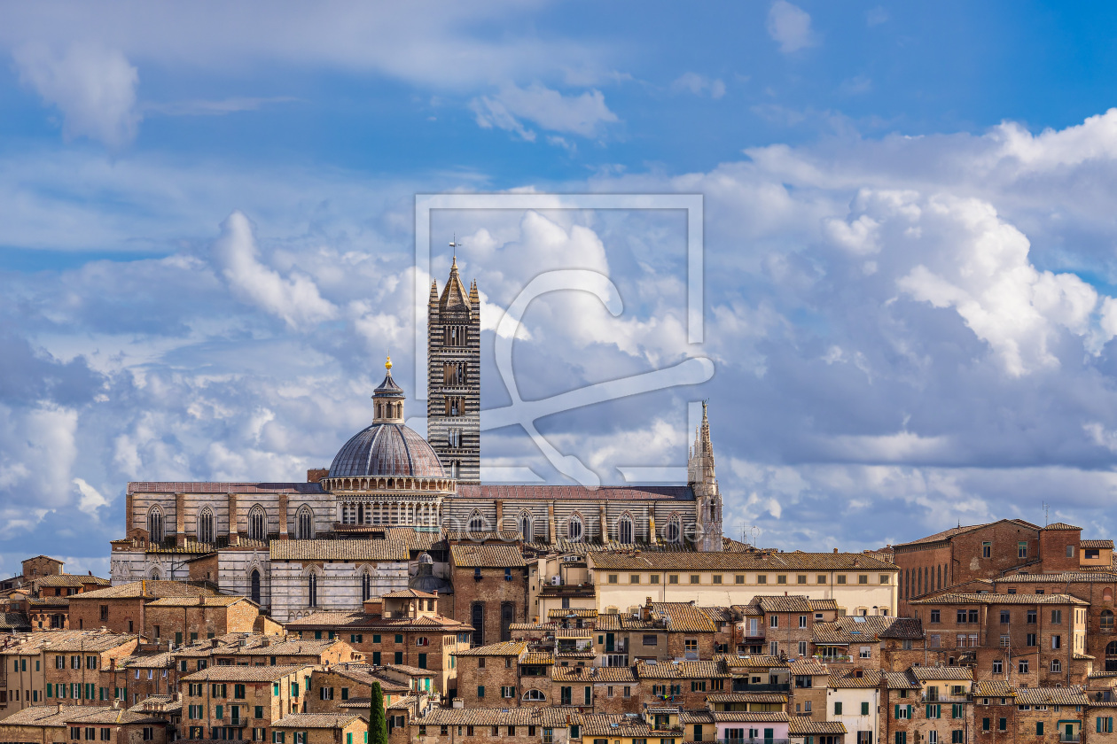 Bild-Nr.: 12640899 Blick Ã¼ber die Altstadt von Siena in Italien erstellt von Rico KÃ¶dder