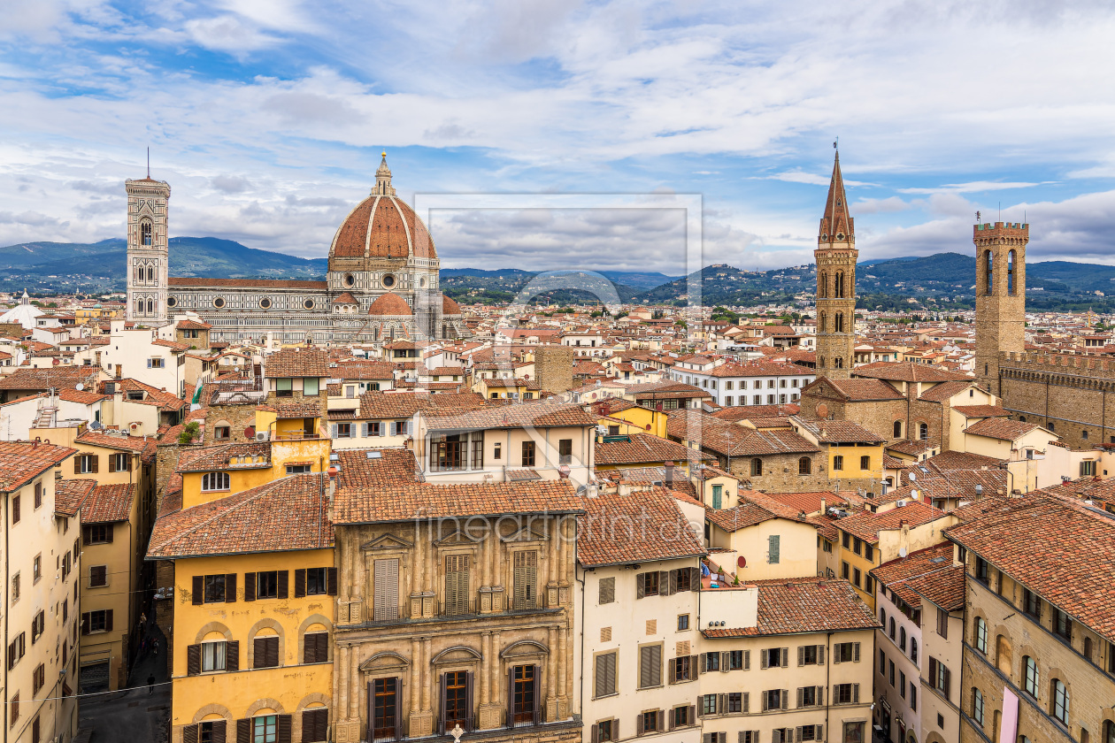 Bild-Nr.: 12640902 Blick Ã¼ber die Altstadt von Florenz in Italien erstellt von Rico KÃ¶dder