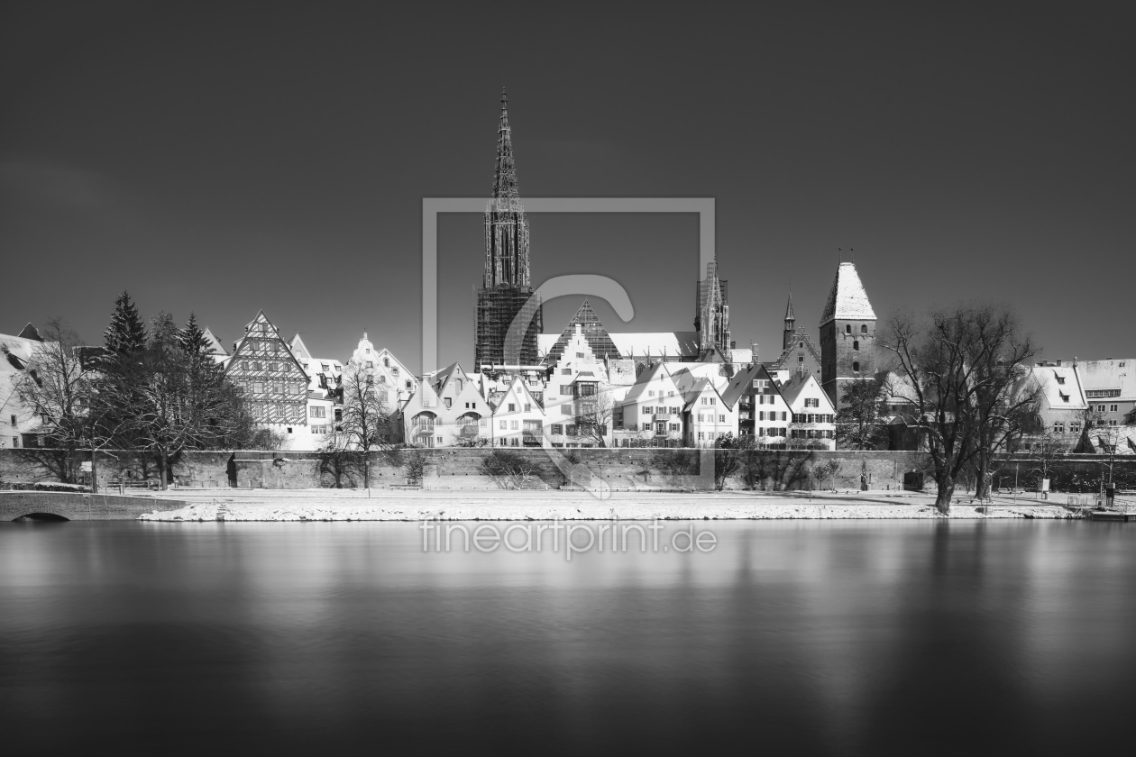 Bild-Nr.: 12651582 Ulm mit Donau und MÃ¼nster in schwarz-weiÃŸ erstellt von Pahmeier-Photography