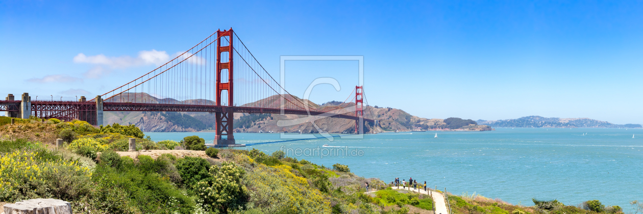 Bild-Nr.: 12690968 Golden Gate Bridge Panorama im Sommer erstellt von eyetronic