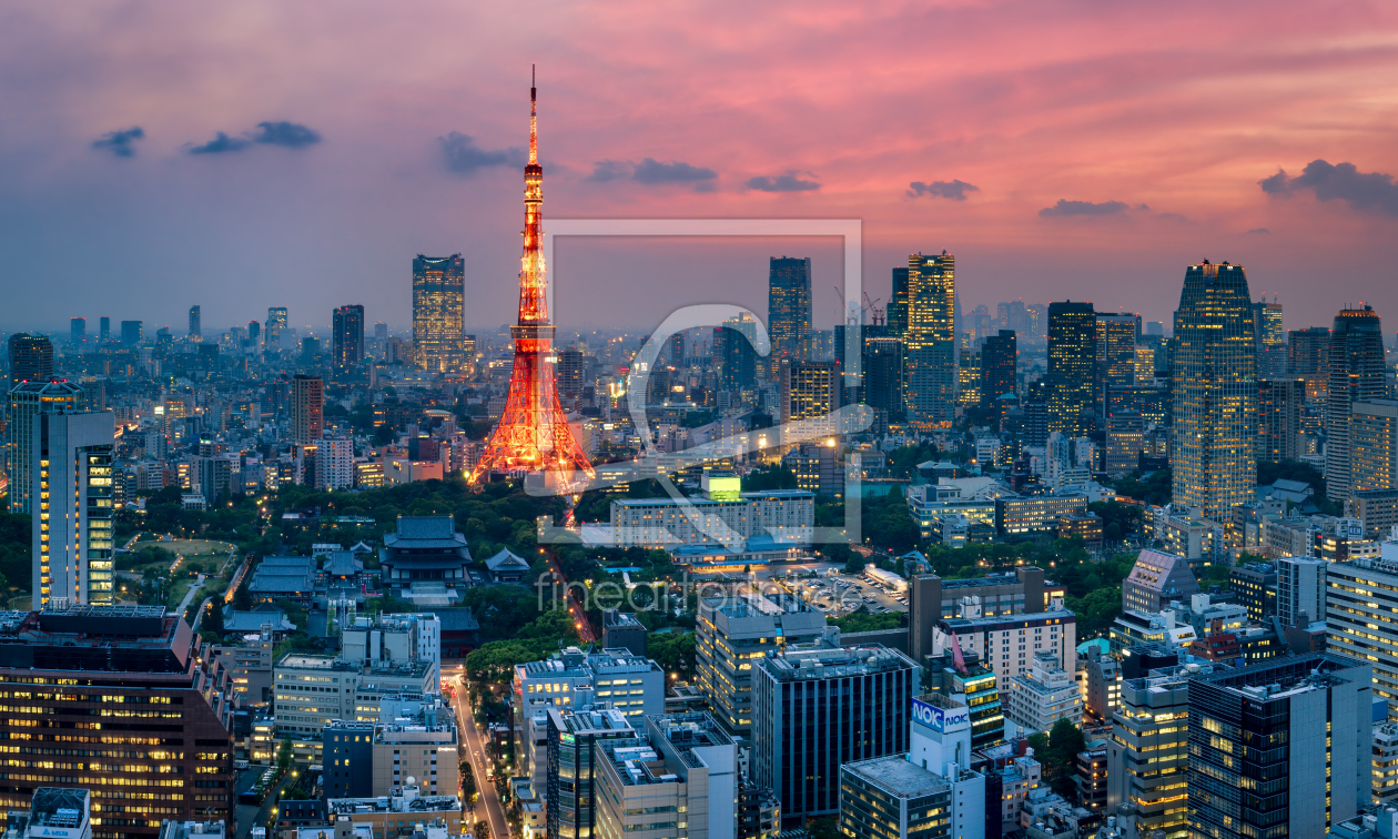 Bild-Nr.: 12696899 Tokyo Stadtansicht am Abend erstellt von eyetronic