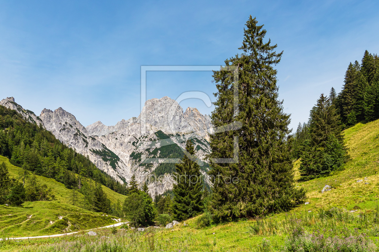Bild-Nr.: 12703435 Blick auf die Bindalm im Berchtesgadener Land erstellt von Rico KÃ¶dder