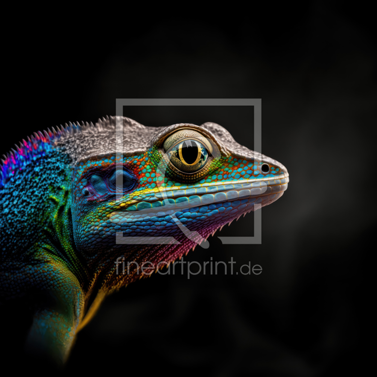 Bild-Nr.: 12703599 Regenbogen-Reptil erstellt von bildsprache