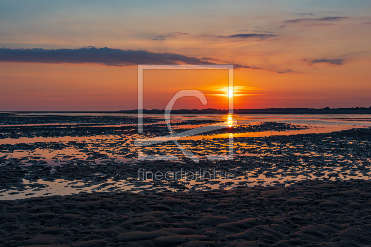 Bild-Nr.: 12704976 Sonnenaufgang im Wattenmeer auf der Insel Amrum erstellt von Rico KÃ¶dder