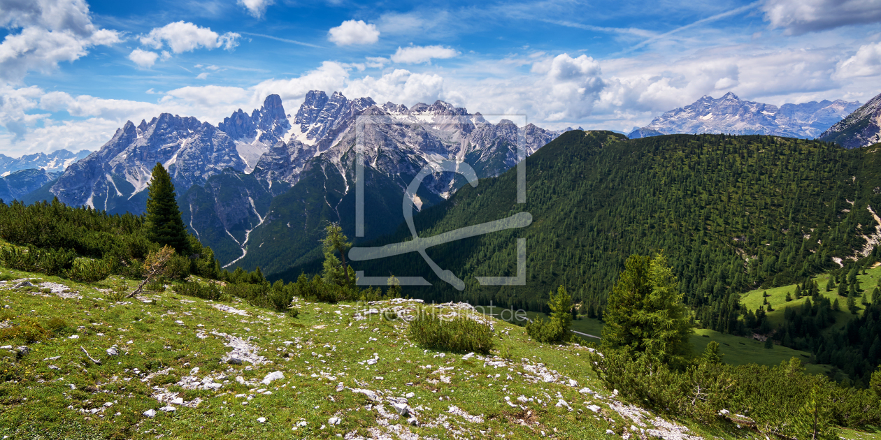 Bild-Nr.: 12705354 Dolomiten - Panorama Cristallogruppe und Tofana erstellt von Reiner WÃ¼rz