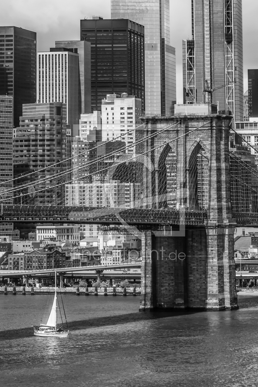 Bild-Nr.: 12707516 NEW YORK CITY Brooklyn Bridge und Lower Manhattan  erstellt von Melanie Viola