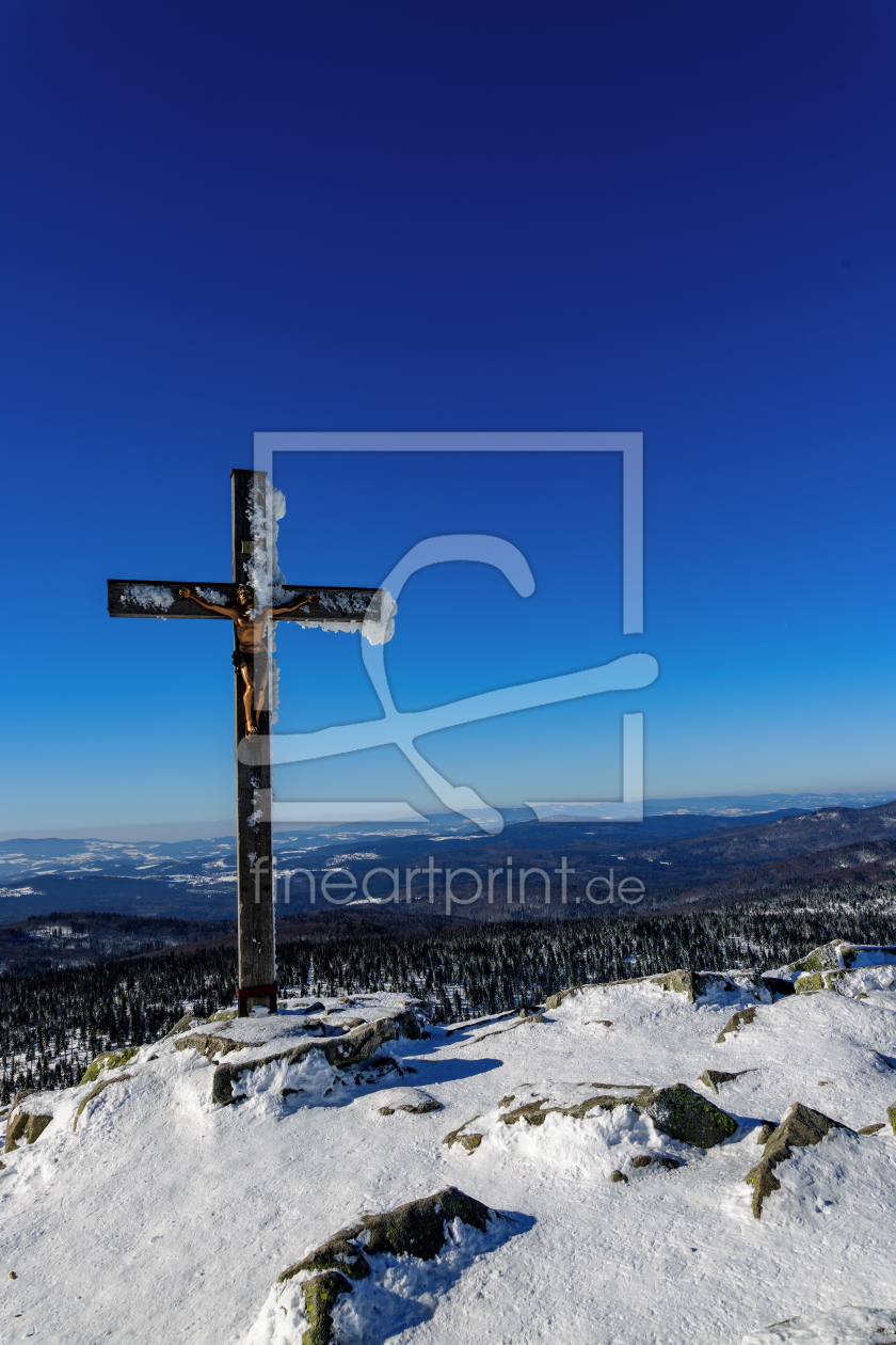 Bild-Nr.: 12707522 Gipfelkreuz auf dem Lusen erstellt von DirkR