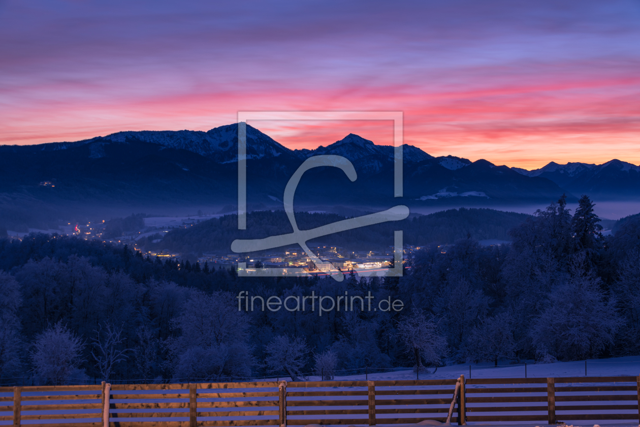 Bild-Nr.: 12709641 Sonnenuntergang in den Chiemgauer Alpen erstellt von P-BFoto