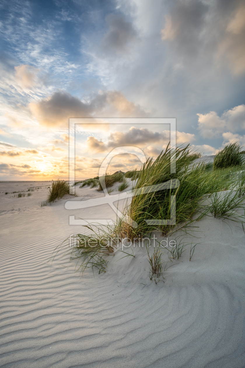 Bild-Nr.: 12709847 Sonnenuntergang am Dünenstrand erstellt von eyetronic