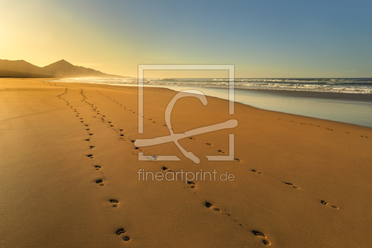 Bild-Nr.: 12735017 Spuren am Strand auf Fuerteventura erstellt von KundenNr-360966