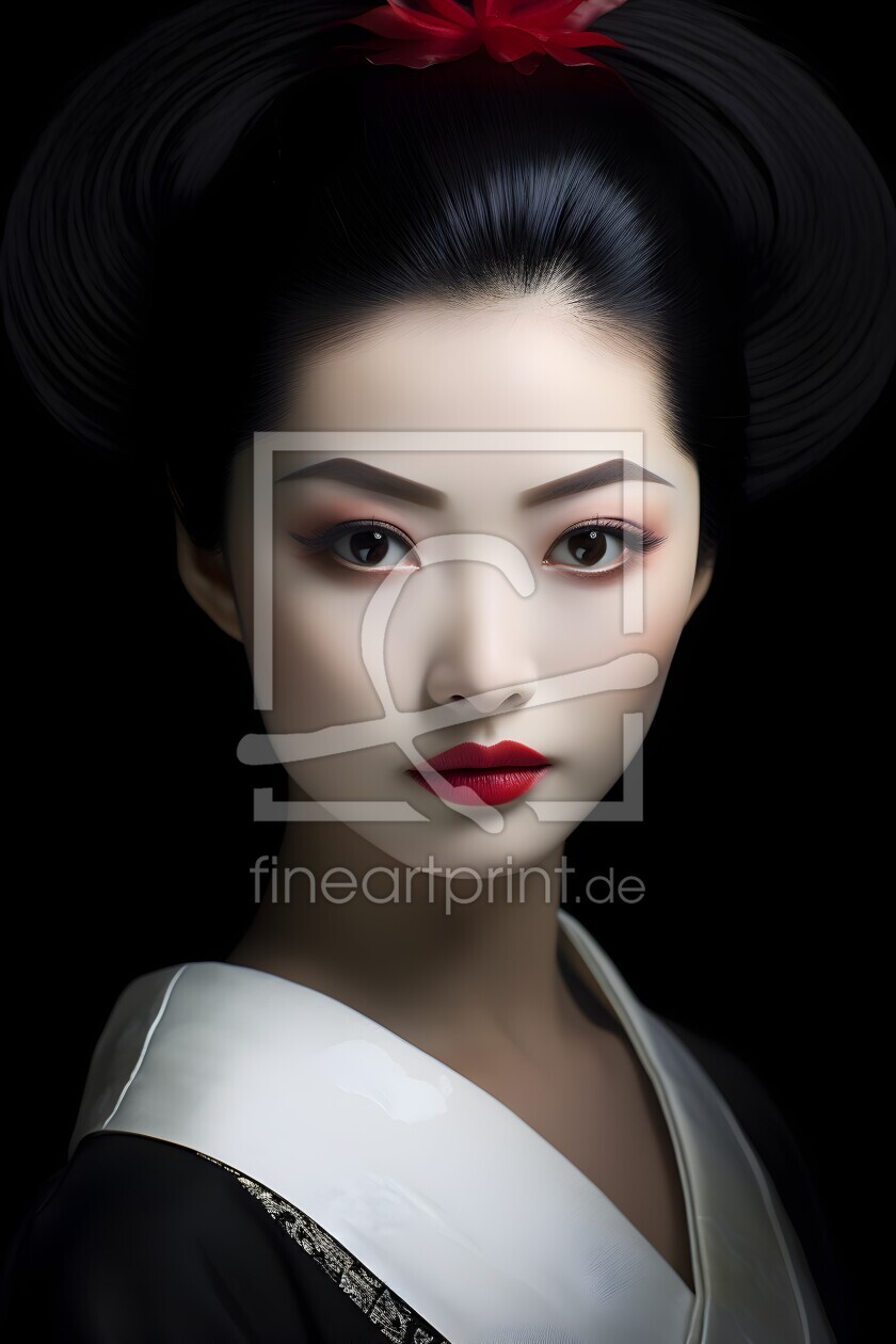Bild-Nr.: 12738231 Geisha KI-generiertes Portrait erstellt von Heike  Hultsch