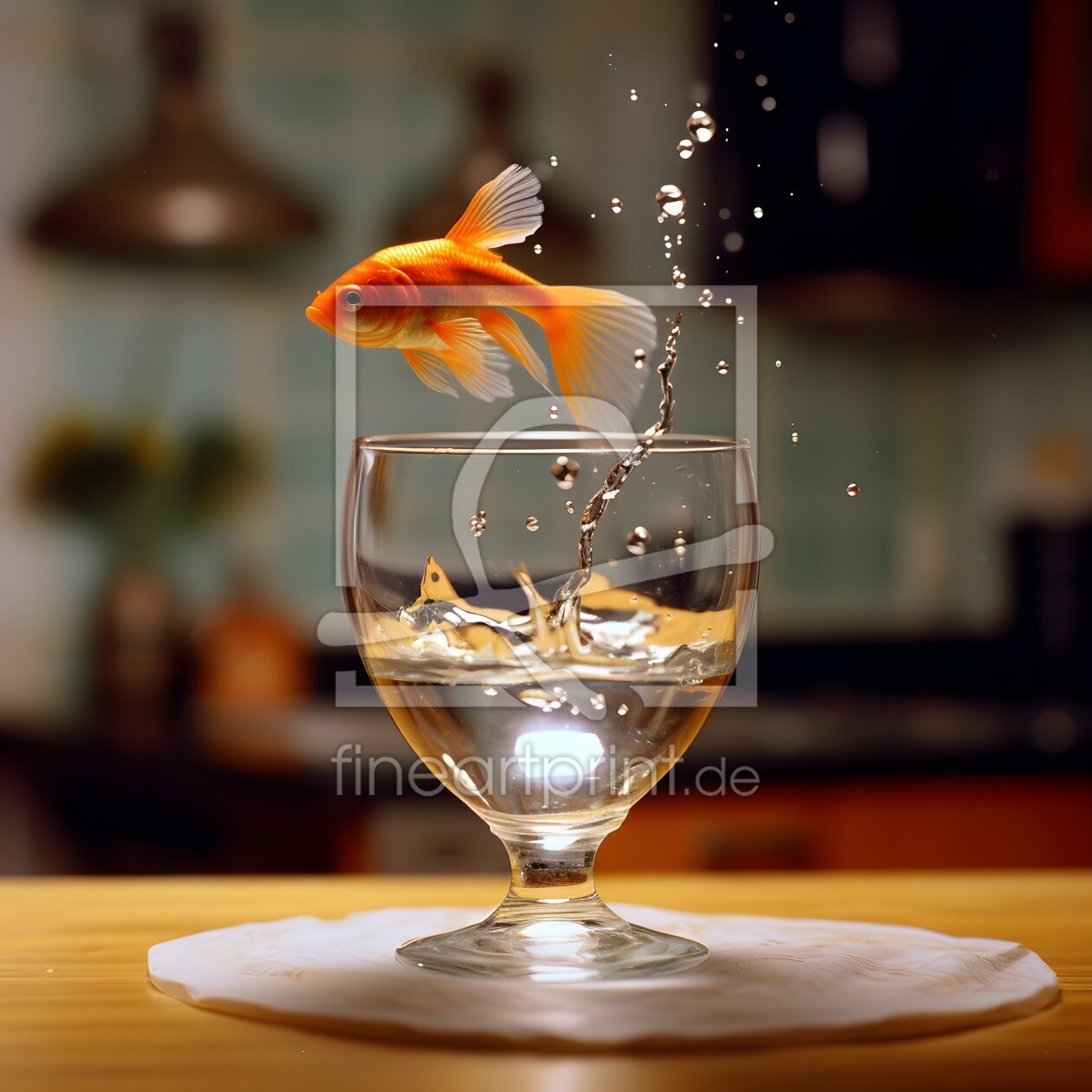 Bild-Nr.: 12738650 Die Flucht des Goldfisches erstellt von Heike  Hultsch