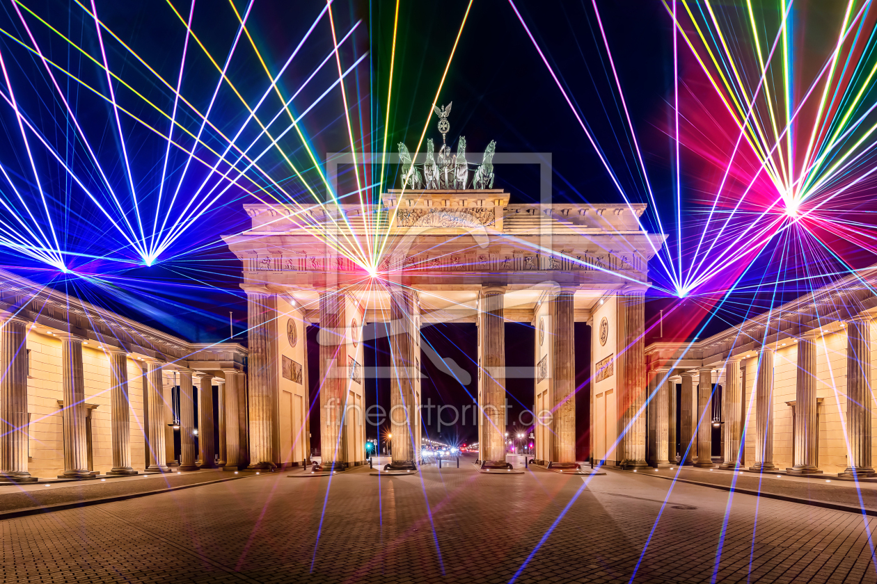 Bild-Nr.: 12769747 Brandenburger Tor Berlin - Lasershow erstellt von uh-Photography