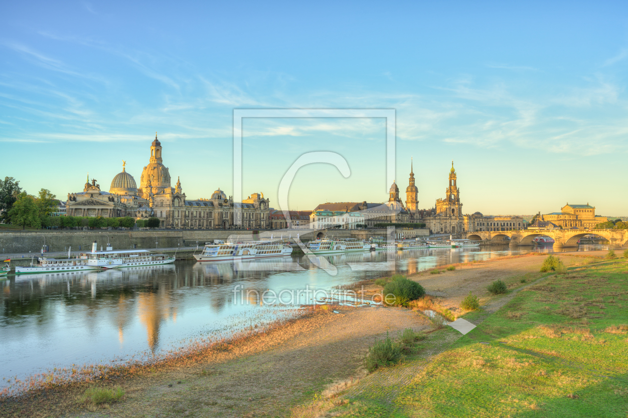 Bild-Nr.: 12772536 Die Skyline von Dresden am Morgen erstellt von Michael Valjak