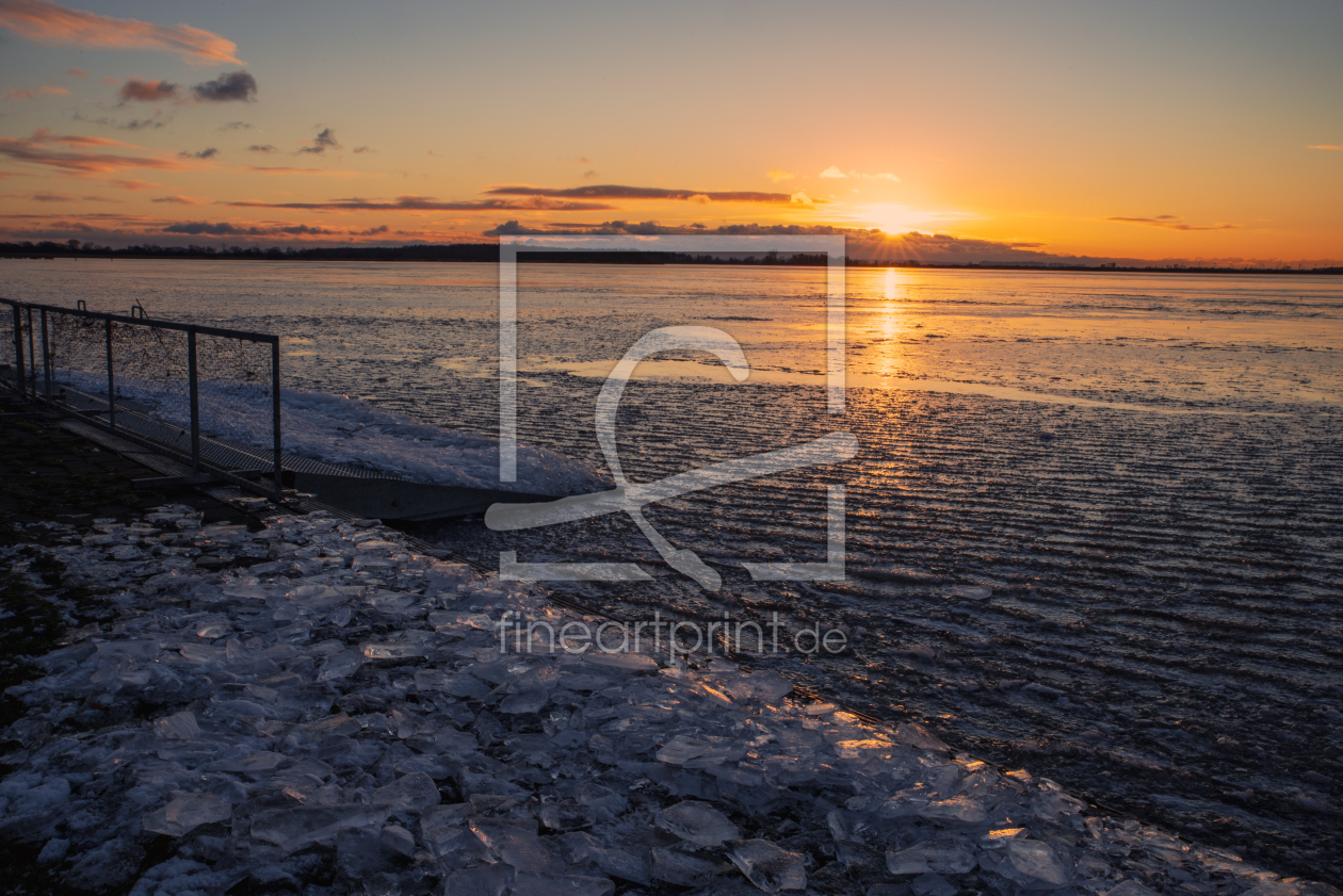 Bild-Nr.: 12801293 Eisiger Sonnenuntergang am See erstellt von Tanja Riedel