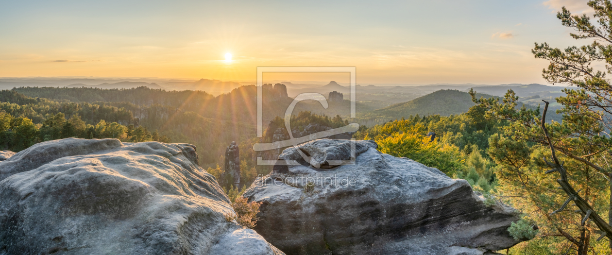 Bild-Nr.: 12814036 Sonnenuntergang in der Sächsischen Schweiz erstellt von eyetronic