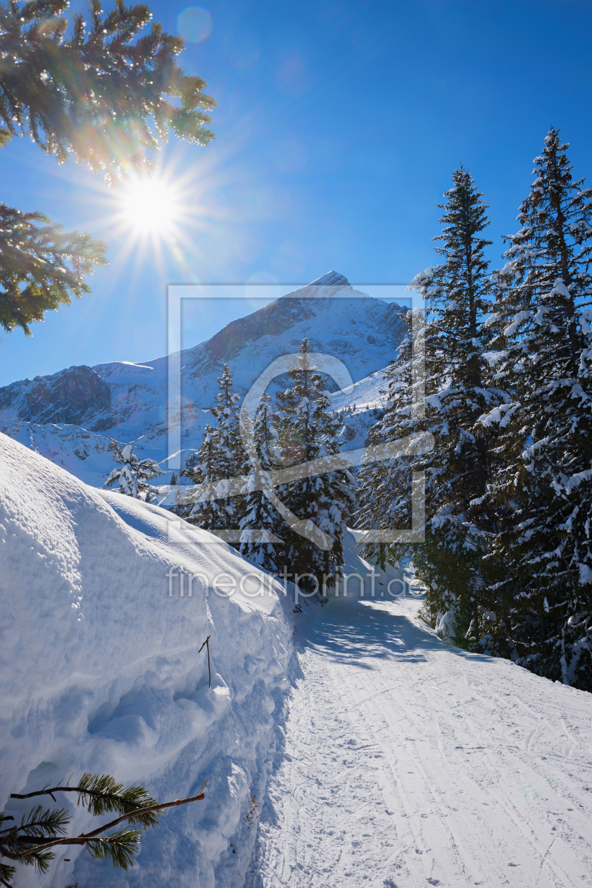 Bild-Nr.: 12816849 Winterweg mit Alpspitzblick erstellt von SusaZoom