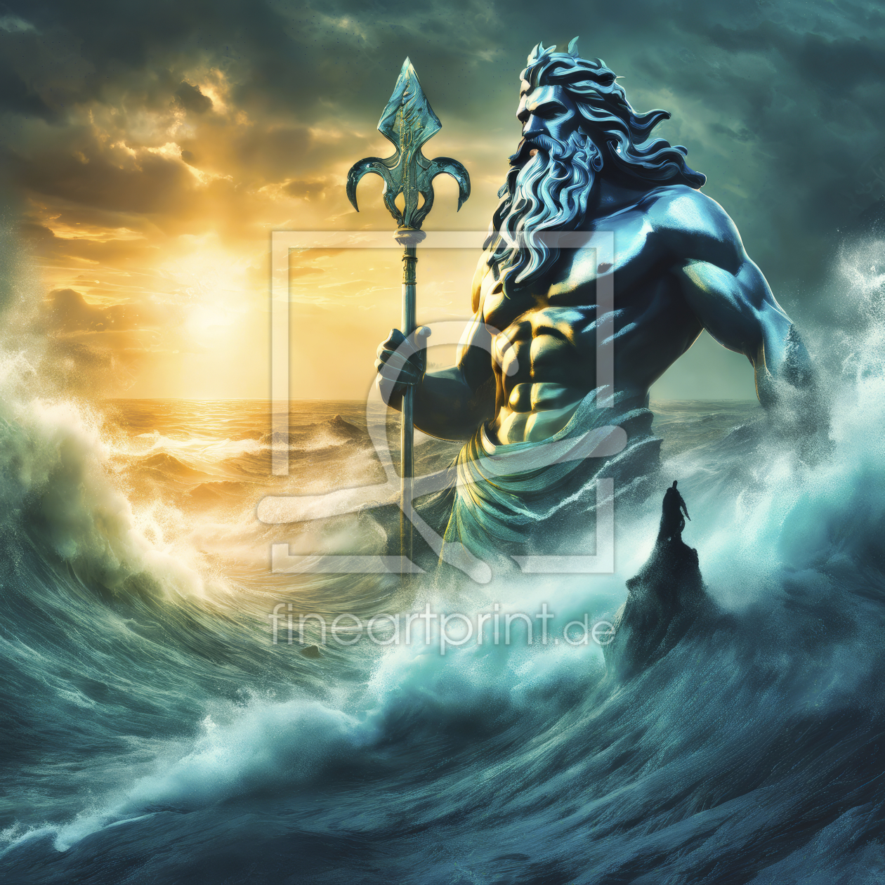 Bild-Nr.: 12818505 Poseidon Gott der Meere KI erstellt von XYRIUS